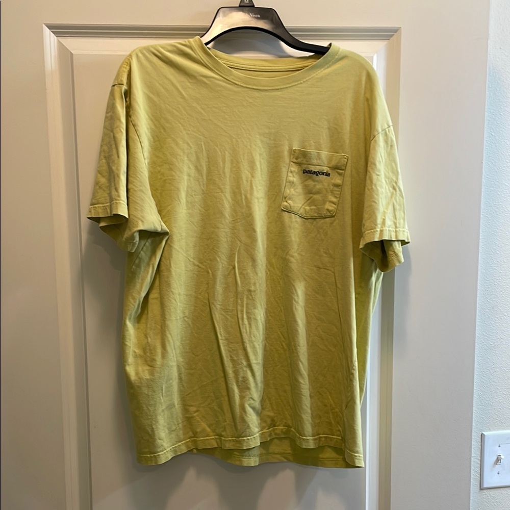 Patagonia Yellow Short Sleeve Tee Casual Comfort